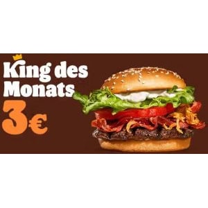 Burger King – King des Monats Jänner: Steakhouse jr. um 3 €