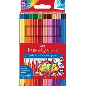 FABER-CASTELL 155320 – Fasermaler GRIP Colour Marker, 20er Etui um 5,23 € statt 6,39 €