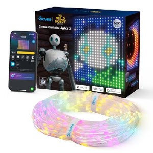 Govee Curtain Lights x The Wild Robot, Smart LED Vorhang 1,5x2m um 70,58 € statt 135,46 €