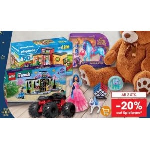 LIBRO – 20% Rabatt auf Spielwaren (ab 2 Stück) & 5€ Extra-Rabatt ab 30 €