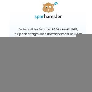 Sparhamster Umfragen – 20% Bonus für jede erfolgreiche Umfrage (bis 4. Februar)