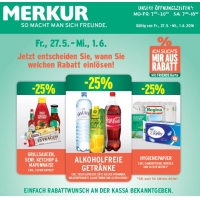 Merkur 25% sticker