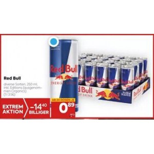 Red Bull (div. Sorten) um 0,89 € bei Billa - 24. bis 30 ...